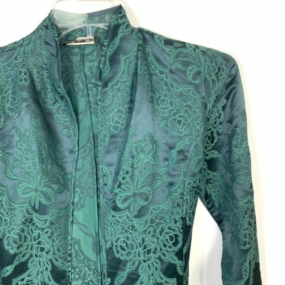 Etro Silk Italian Embroidered Open Jacket Cardigan - Picture 5 of 8